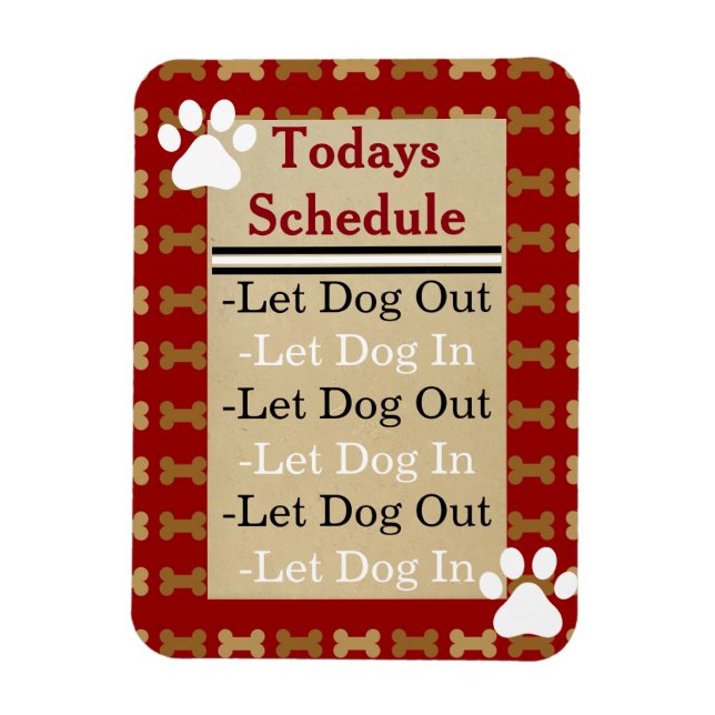 Íman Deixar Cachorro Para Cachorro (Vertical)