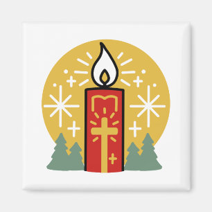 Íman Deixe a Fé ser sua arte mais brilhante na vela