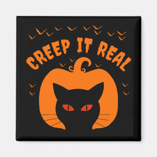 ÍMAN DEIXE ASSUSTADOR SER ENGRAÇADO GATO HALLOWEEN