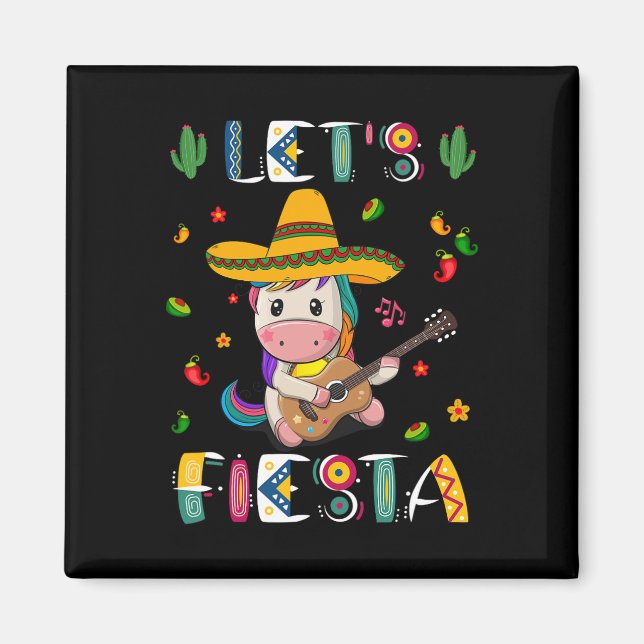Íman Deixe Fiesta Dançando no México Cinco de Mayo (Frente)