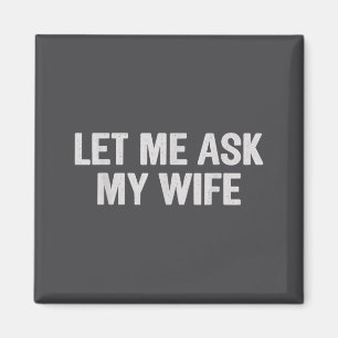Íman Deixe-me Perguntar à Minha Esposa Piada de Marido