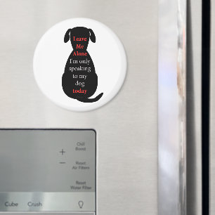 Íman Deixe-me sozinho, só estou falando com meu cachorr