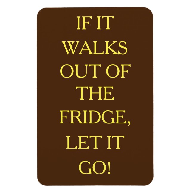 Íman Deixe-o ir! Ímã Flexível com Foto (Vertical)