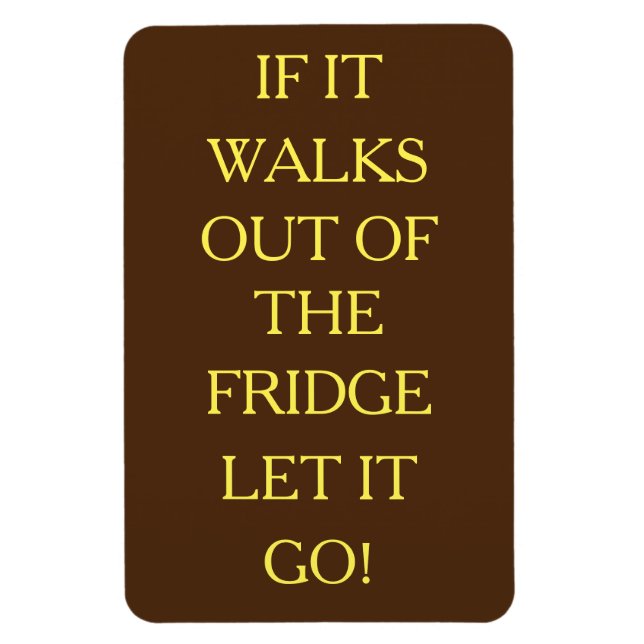 Íman Deixe-o ir! Ímã Flexível com Foto (Vertical)