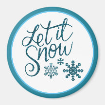 Deixe-o nevar azul brilhante