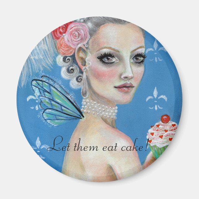 Íman Deixe-os comer bolo (Frente)