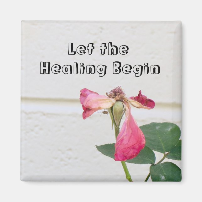 Íman Deixe que a cura comece o ímã (Frente)