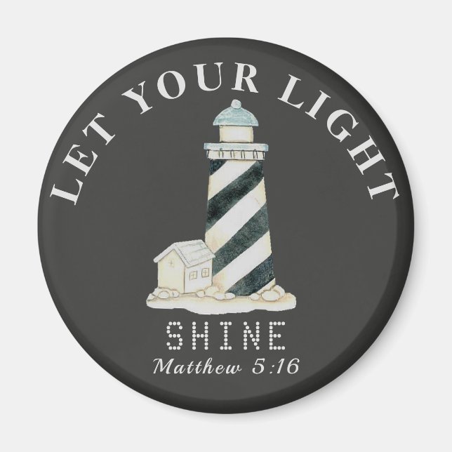 Íman Deixe seu Shine-Matthew leve 5 16 (Frente)