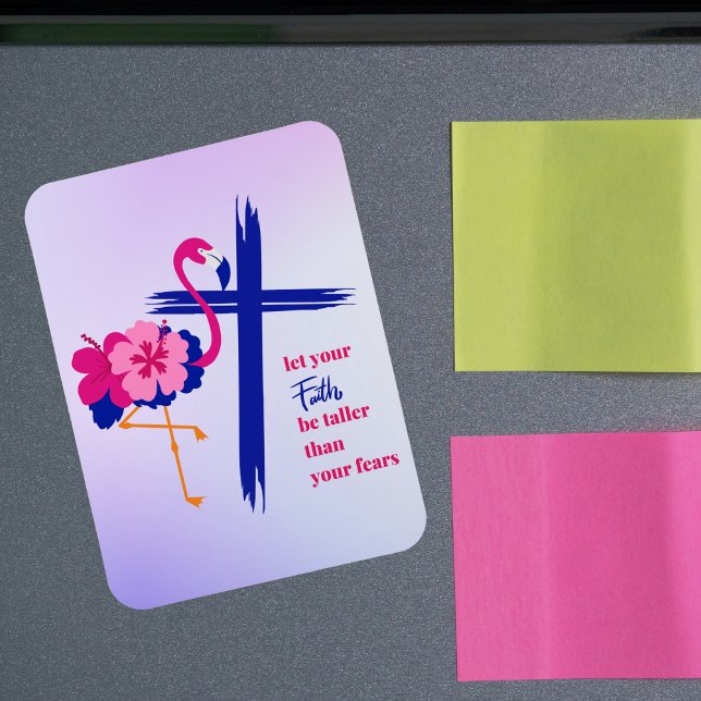 Íman Deixe sua fé ser mais alta que sua citação de medo (Criador carregado)