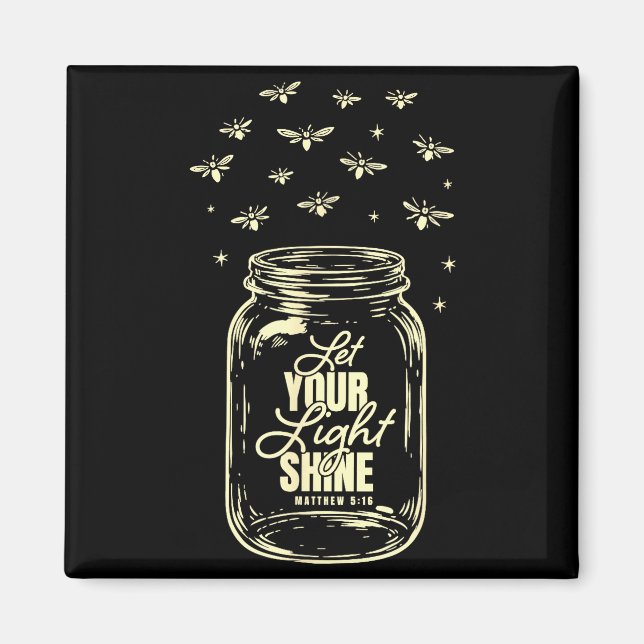 Íman Deixe Sua Luz Brilhar Firefly (Frente)