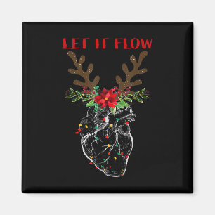 Íman Deixem-No Fluir Enfermeira De Natal Engraçada Para