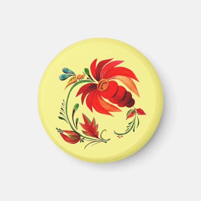 Íman Dekorative Blume und Biene  (Frente)