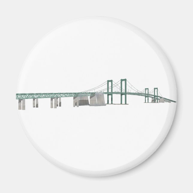 Íman Delaware Memorial Bridge: Modelo 3D: (Frente)