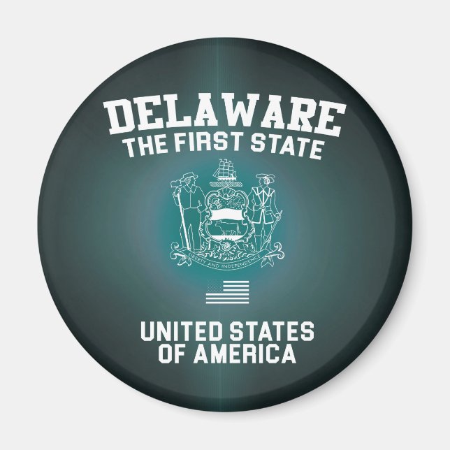Íman Delaware o primeiro estado (Frente)