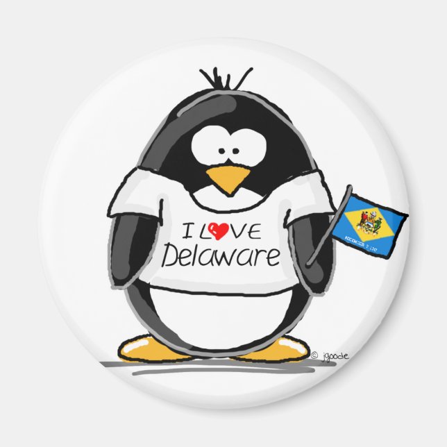 Íman Delaware Penguin (Frente)