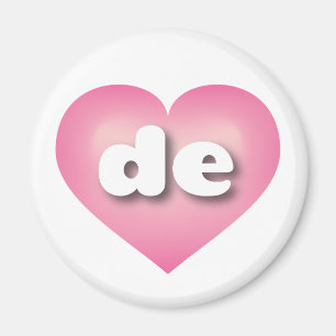 Íman Delaware Pink Fade Heart - Amor