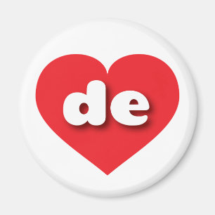 Íman Delaware Red Heart - amor