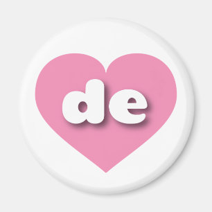 Íman Delaware Solid Pink Heart - Amor