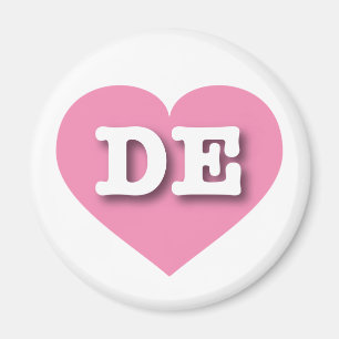Íman Delaware Solid Pink Heart - Grande Amor