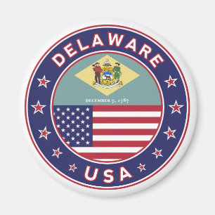 Íman Delaware, t-shirt Delaware, adesivo Delaware
