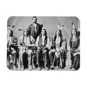 Íman Delegação de chefes de Sioux, conduzida pela nuv