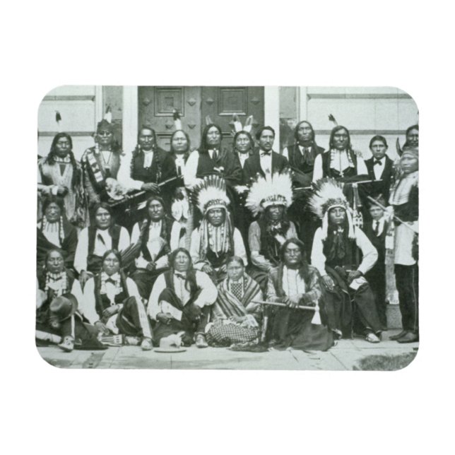 Íman Delegação indiana dos líderes Sioux em Washington  (Horizontal)