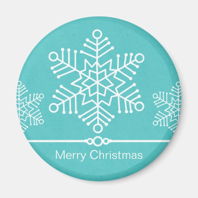 Íman Delicar Flocos de Neve Magneta de Natal (Frente)