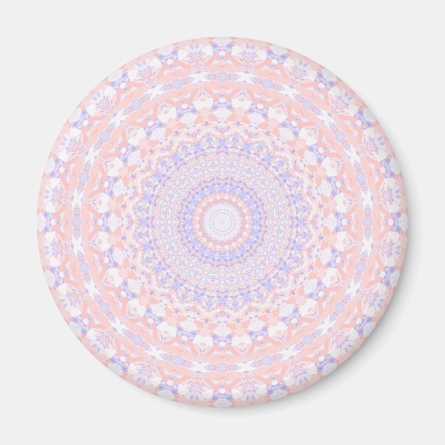 Íman Delicar O Pastel Bonito Abstrato Mandala (Frente)