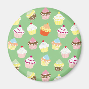 Íman Deliciosos Cupcakes de aniversário decorados