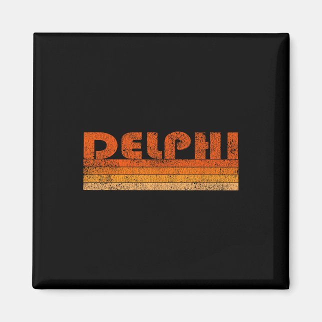 Íman Delphi Grécia Vintage Retro (Frente)