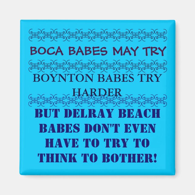 Íman Delray Beach Florida Magnet (Frente)