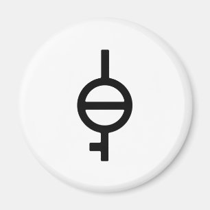 Íman Demiagender Demigirl - Símbolo de Gênero