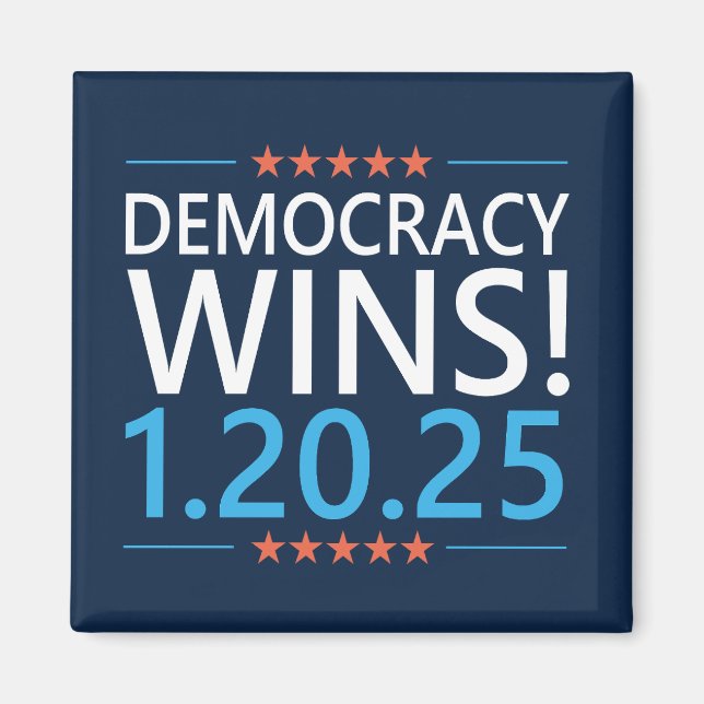 Íman Democracia Vence Kamala Harris 1.20.25 (Frente)