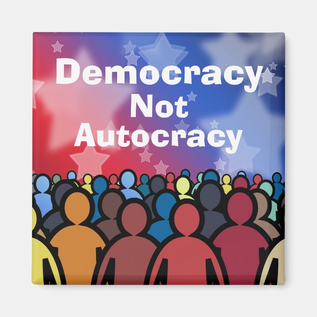Íman Democracy Not Autocracy (Frente)