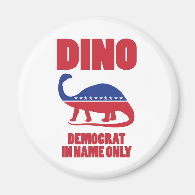 Íman Democrata Apenas no Nome Ímã (DINO) (Frente)