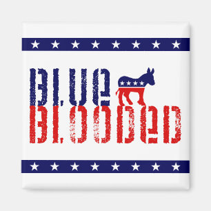 Íman democrata blooded azul
