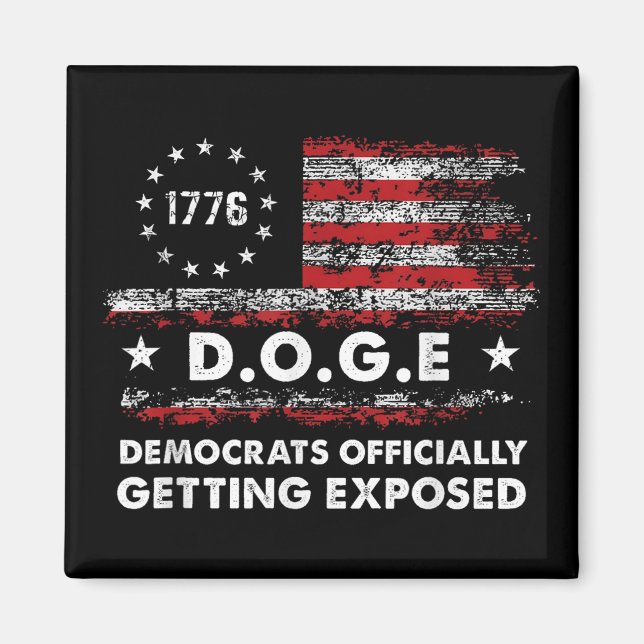 Íman Democratas-Cães Oficialmente Expostos Trump 20 (Frente)