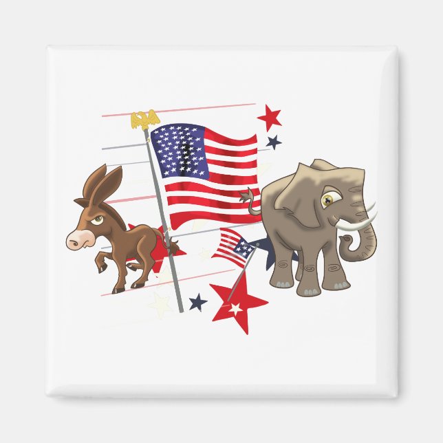 Íman Democratas e Republicanos (Frente)