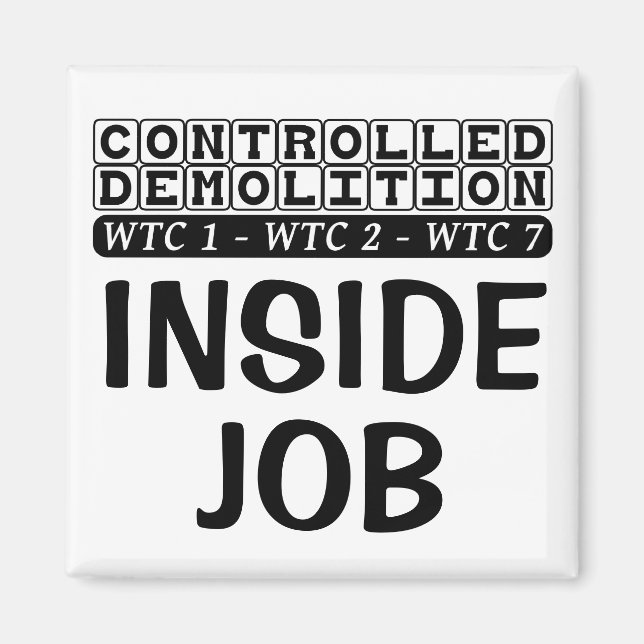 Íman Demolição Controlada WTC Edifício 7 Trabalho Inter (Frente)
