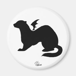Íman Demon Ferret Silhouette Magnet