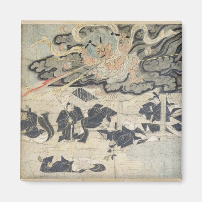 Íman Demon Thunder, Tenjin Shrine, Kamakura Período (Frente)