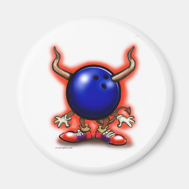 Íman Demônio da boliche (Frente)