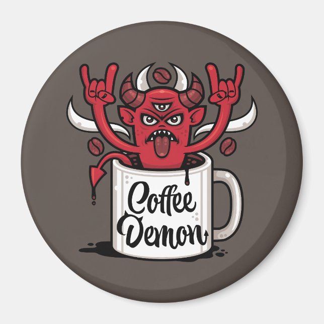 Íman Demônio do Café (Frente)