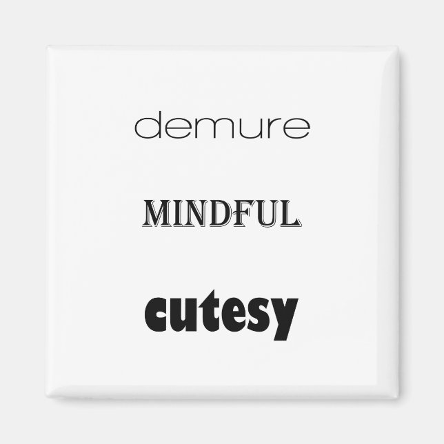 Íman Demura, Mindful, imã picante (Frente)