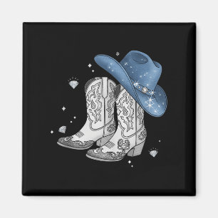 Íman Denim & Diamantes Black Tee Western Cowgirl Bo