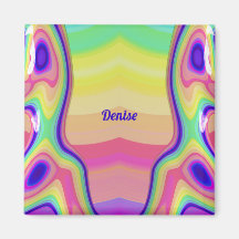 DENISE ~ Padrão Abstrato ~ Multicolor ~