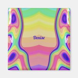 Íman DENISE ~ Padrão Abstrato ~ Multicolor ~