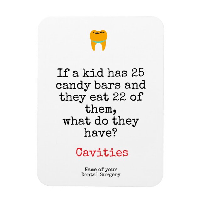 Íman Dental Oral hygiene cavities custom (Vertical)