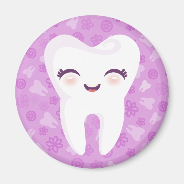 Íman Dente cômodo - Magneta púrpura (Frente)
