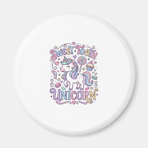 Íman Dente Doce de Unicórnio Design Original de Merch d